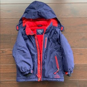 Gently used LL Bean ski jacket, boys size 4